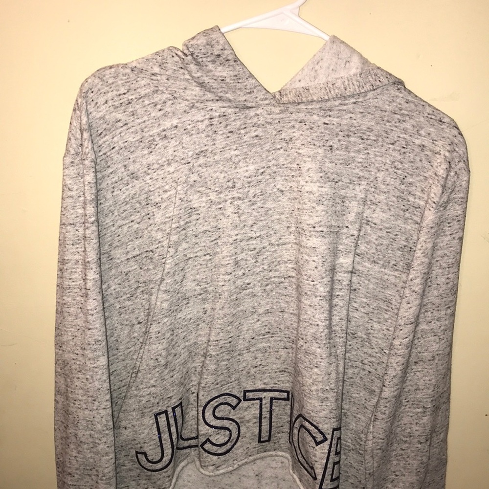 Justice cropped hoodie